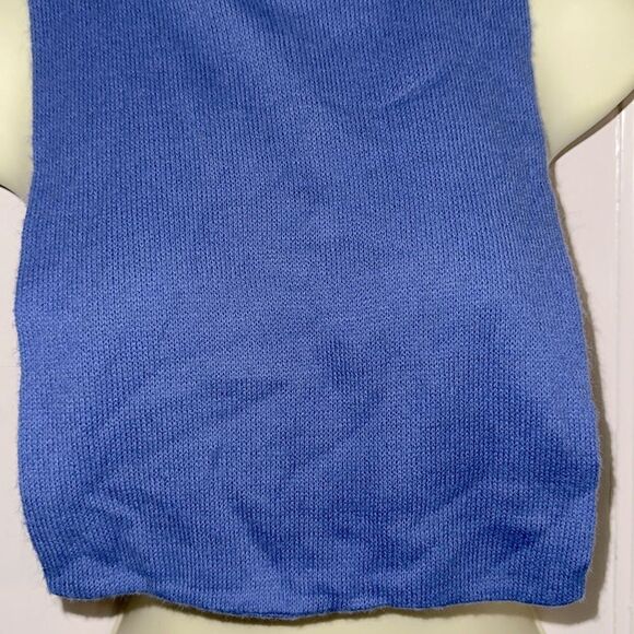 Vintage Periwinkle Blue Ribbed Turtleneck Neck Dickie - Picture 3 of 6